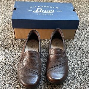 G.H. Bass & Co. Brown Leather Loafers